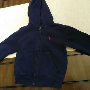 Polo Navy zip up hoody